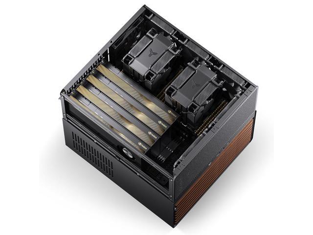 JONSBO N5 NAS Pc Case, 12HDD+4SSD Drive bay GPU HP Host, Supports Max. 4 GPU,E-ATX(330mm) MB/ATX PSU Supports, With 3 Fans Built-in, 8 Slots PCI,...