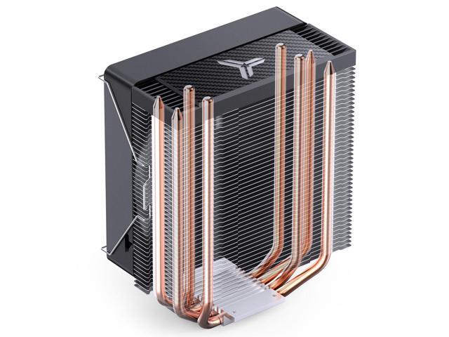 JONSBO CR1000E BLACK 120MM Single Tower CPU Cooler, 4 Heatpipes Radiator, RGB, PWM Air Cooler Supports LGA1700,D-TDP:210W, Black