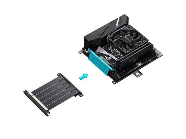 JONSBO NV10 SILVER MINI ITX PC Case, Aluminum Alloy with Walnut Trim Desktop Case, Compatible with 1U Flex PSU, low-Profile GPU,Compact &Portable...