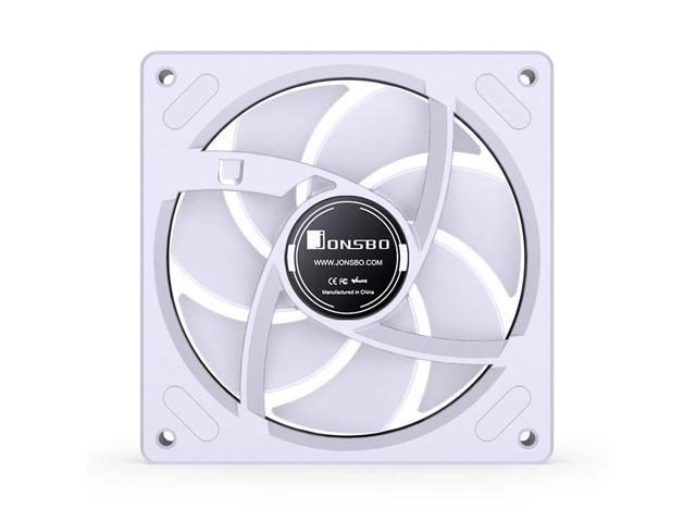 JONSBO ZB-120W PC Case Fan, Silent Computer Fan with Axis & 4-Sides Infinity Mirror Fan 2400RPM,3Pin ARGB, 4Pin PWM Integrated M & F head,3Pin ARGB,...