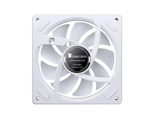 JONSBO ZA-120WR PC Case Fan, Silent Computer Fan with 4-Sides Infinity Mirror Fan 1800RPM, 3Pin ARGB, 4Pin PWM Integrated M & F Head,Aluminum...