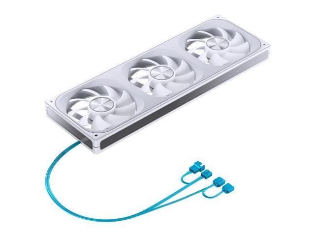 JONSBO ZA-360W PC Case Fan, All-IN-One Single Frame Unit with 3x120mm ARGB Fans 4 Pin PWM,3Pin ARGB, Silent Computer Fan with 4-Sides Infinity...