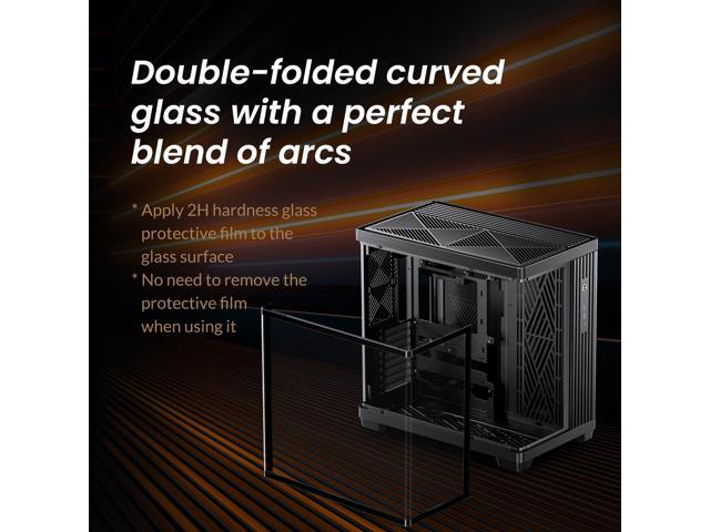 JONSBO TK-4 BLACK ATX PC Case,Separated Cabinet PC Case, ATX Computer Case,Bi-Bent Surround View Glass,Aluminum Alloy, Support ITX/M-ATX /ATX, SP...