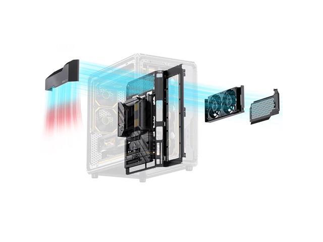 JONSBO X400 GRAY ATX PC Case, Back-connect Desktop Case,MB Auxiliary Air Guidance Cooling System, E-sport Assistant,3 Sides SP 360 AIO,SP 427mm...