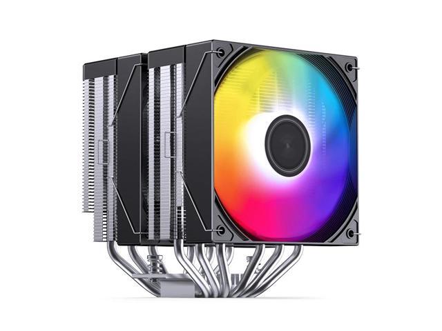 JONSBO CB80 Black Dual-Tower CPU Cooler,ARGB Mute Series air Cooling,CPU Fan H153mm,120mm PWM Fan Air Cooler,6 Copper Heat Pipes Radiator, AM5/AM4/...