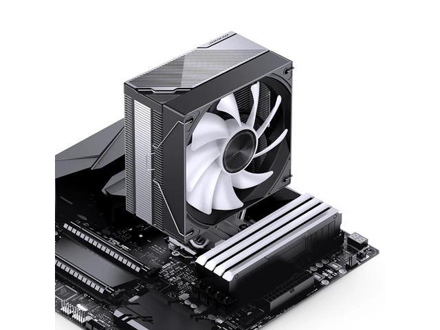 JONSBO CA40 Black CPU Cooler,ARGB Mute Series air Cooling,CPU Fan Height 157mm,120mm PWM Fan air Cooler,4 Copper Heat Pipes Radiator, AM5/AM4/Intel...