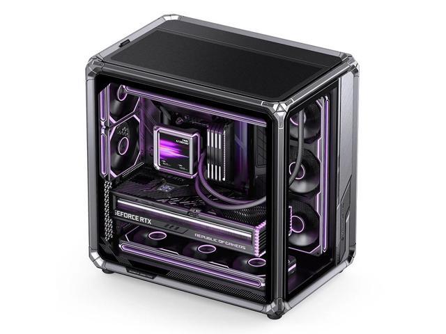 JONSBO X400 PRO ATX Case, Back-connect Desktop Case,Al Framework, IO with ARGB Lighting,MB Auxiliary Air Guidance Cooling System, E-sport...