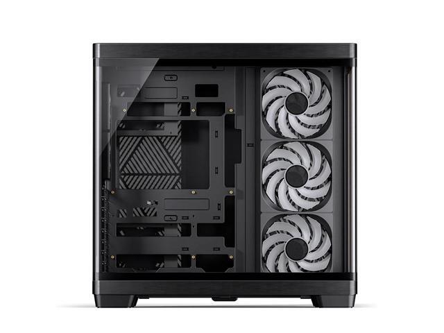JONSBO TK-4 WD/BK Wood ATX PC Case,Mid Tower Computer Case,Bi-Bent Surround View Glass,Aluminum Alloy,Pre-installed 6 *140mm + 2*92mm Fan,ATX SP...