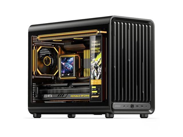 JONSBO D33 Black Micro ATX PC Case, High Airflow MATX case with Tempered Glass Panel, 9 Fan Positions,High Compatibility,Supports MATX BTF MB,...
