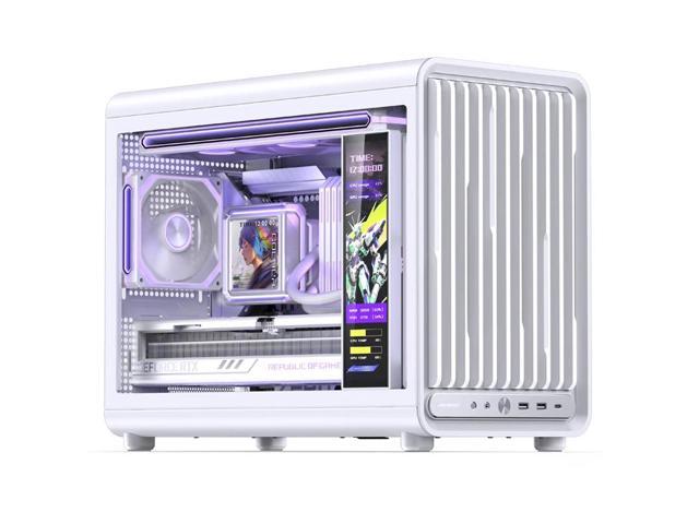 JONSBO D33 White Micro ATX PC Case, High Airflow MATX case with Tempered Glass Panel, 9 Fan Positions,High Compatibility,Supports MATX BTF MB,...
