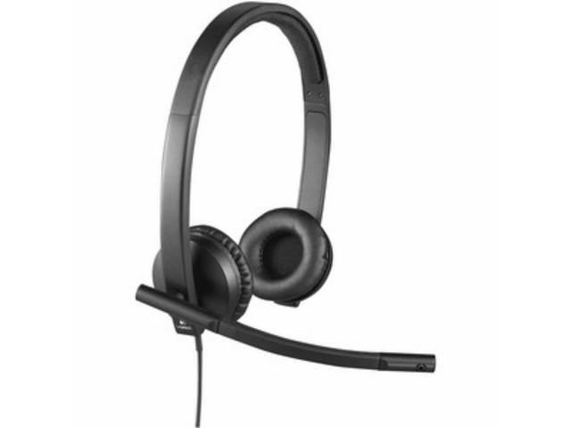 Logitech Usb Headset Stereo H570e With Noise-Cancelling Microphone