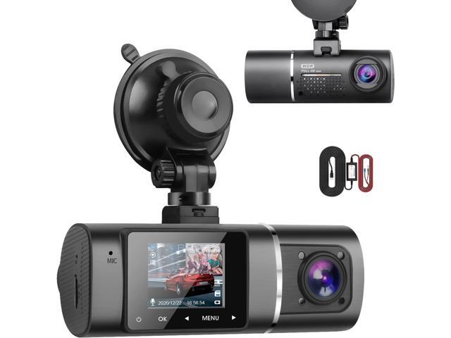 Dual Dash Cam Hardwire Kit Included FHD 1080p+1080p Front Inside Cabin Car Camera Driving Recorder with Infrared Night Vision WDR G-Sensor Parking...