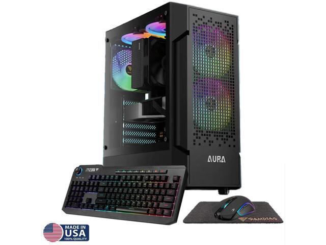 Gigatech Gaming Apollo 5 Gaming PC Desktop - Ryzen 5 5500, ARC A380, 16GB DDR4, 1TB SSD, RGB, Windows 11, Wi-Fi