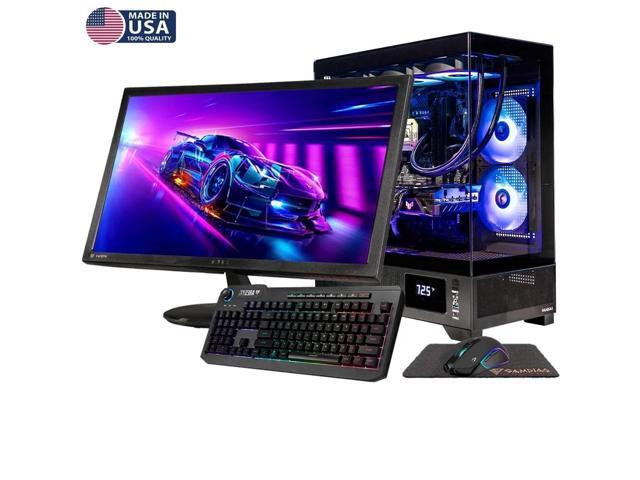 Gigatech Gaming Omega 3 Gaming PC Desktop Bundle - Core Ultra 7 265K, RTX 5070, 32GB DDR5, 1TB SSD, RGB, Windows 11, Wi-Fi, Monitor