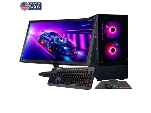 Gigatech Gaming Titan 7 Gaming PC Desktop Bundle - Core Ultra 7 265K, RTX 5060 TI, 32GB DDR5, 1TB SSD, RGB, Windows 11, Wi-Fi, Monitor