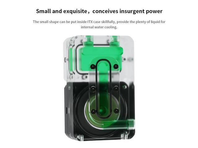 Barrow DC12V 10W PWM Water Cooler Integrated Pump Water Tank For ITX Case MINI Pump Reservoir Water Cooling System, SPD10-T