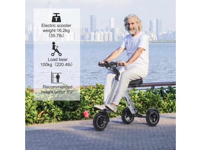 TopMate ES35 Electric Scooter 3 Wheels Travel & Airline Friendly with 7.8Ah Removable Lithium Battery for Adults, Foldable Mobility Scooter with...