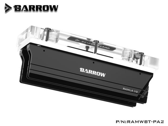 Barrow RAM Water Cooling Block Kit, LRC 2.0(A-RGB) Cooling Block, The Kit Include 2x Armors + 1x Block, Each Block Maximum Support 4 RAM Armors...