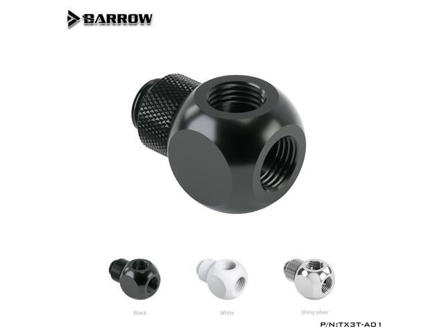 Barrow G1/4'' X3 Black silver Extender rotation 3-Way cubic Adaptor seat water cooling computer accessories TX3T-A01