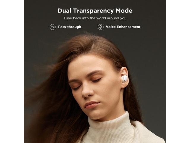 1MORE EVO Noise Cancelling Earbuds, Audiophile Headphones with Dual Drivers, Adaptive ANC, Bluetooth Headphones, HiFi Sound, LDAC, Hi-Res Audio, 6...