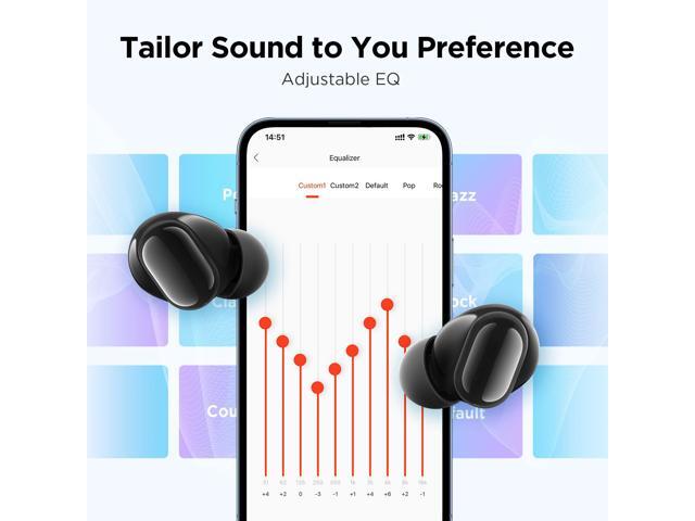 1MORE Omthing AirFree Buds, Wireless Earbuds Bluetooth 5.3 Headphones, 44 Hours Playtime, 8mm Dynamic Driver, Adjustable EQ Modes, Smart Noise...