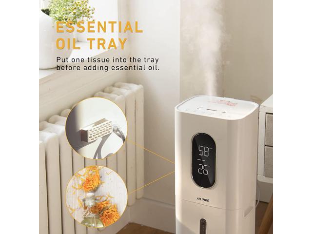 Humidifiers for Bedroom Large Room, 8L Large Top Fill Humidifier with 3 Speed Humidistat for Baby Kids Adults Home Yoga Sleep