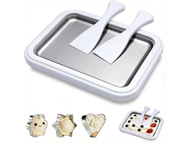 Ice Cream Roller Maker with 2 Scrapers 3 Cookie Cutters