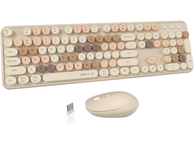 Colorful Wireless Keyboard and Mouse Combos