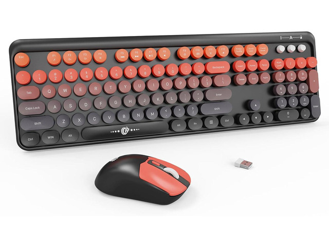 Wireless Keyboard and Mouse Combo 2.4G Full-Sized