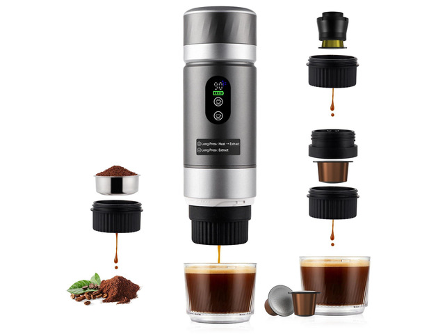 Travel Portable Coffee Maker 3 In 1 Espresso Machine
