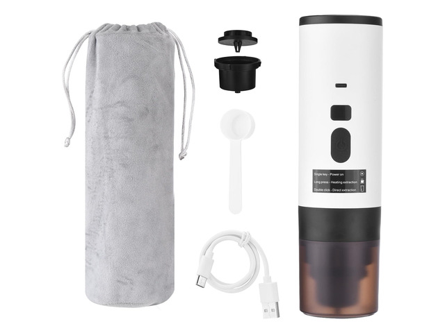 3-In-1 Portable Coffee Machine - Automatic 15Bar Wireless Heating with Digital D