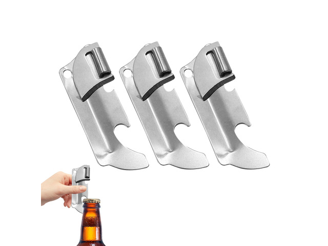 3PCS Military-Style Can Opener - Stainless Steel
