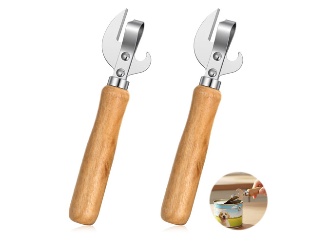 2pcs Stainless Steel Can Opener Manual
