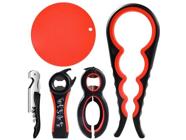 Jar Opener for Weak Hands - 5 Pack Bottle Openers for Arthritis