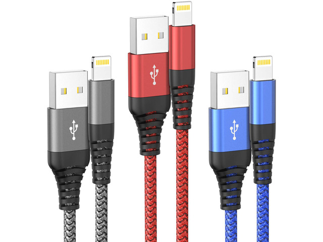 Ofuca iPhone Charger Cable 3Pack 1M/3FT MFi Certified iPhone Charger