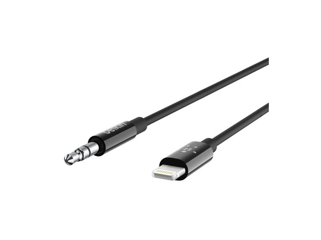 3 ft/0.9 m 3.5 mm Audio Cable with Lightning Connector - MFi-Certified Lightning