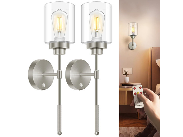 Battery Operated Wall Sconce Set of 2