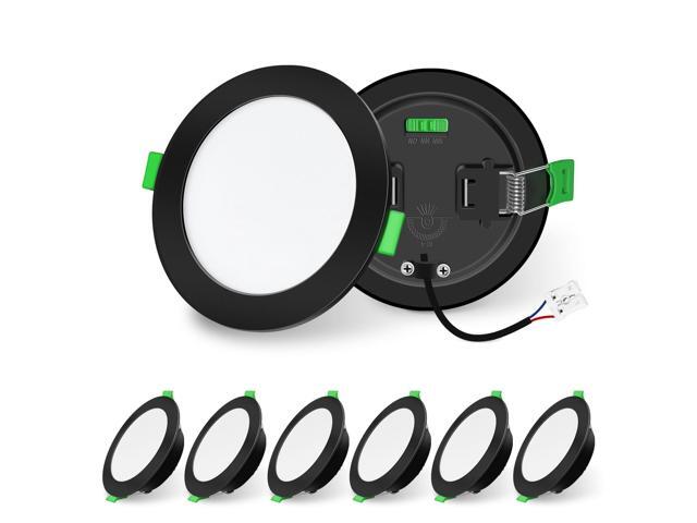 Lighting Black LED Downlights Dimmable Recessed Ceiling Lights 10W 1050lm High Brightness