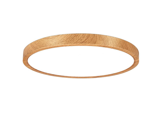 12in/30cm 24W LED Wood Grain Flush Mount Ceiling Light