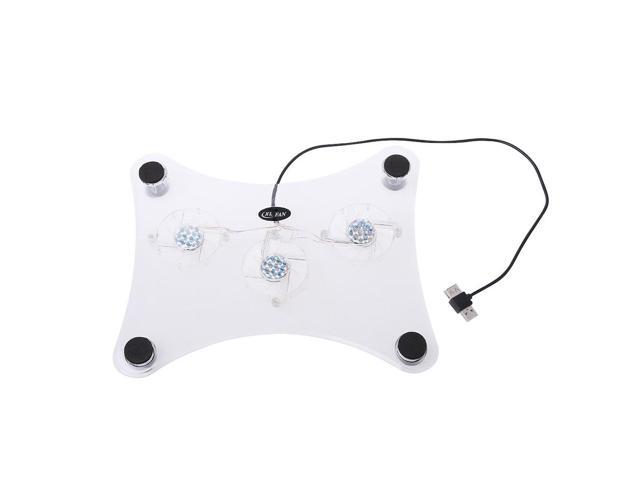 USB Blue LED Light 3 Fan Cooler Cooling Pad Stand for Playstation PS2 PS3 Laptop