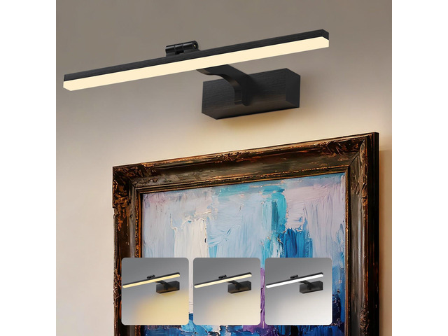 LED Picture Lights 40CM Black Bathroom Wall Light