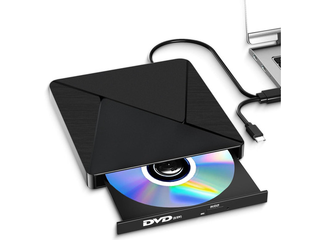 External CD DVD Drive for Laptop USB 3.0 Type-C