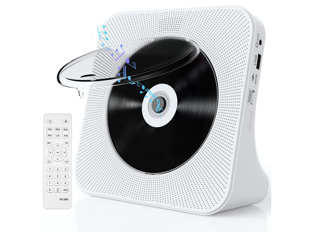 CD Player Portable with Speakers - Homlab Blutooth Desktop CD Players for Home w