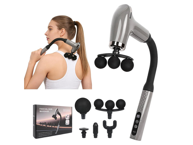 Massage Gun with 9 Speed 5 Head