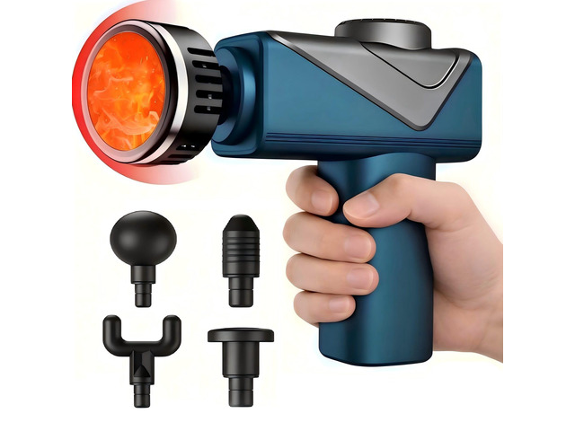 Massage Gun with Heat Compact Handheld Massager for Home