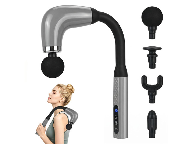U-Shaped Long Handle Massage Gun for Back and Shoulder