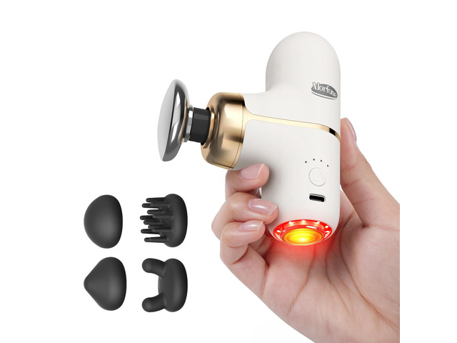 Mini Massage Gun - with Heated Red Light Therapy