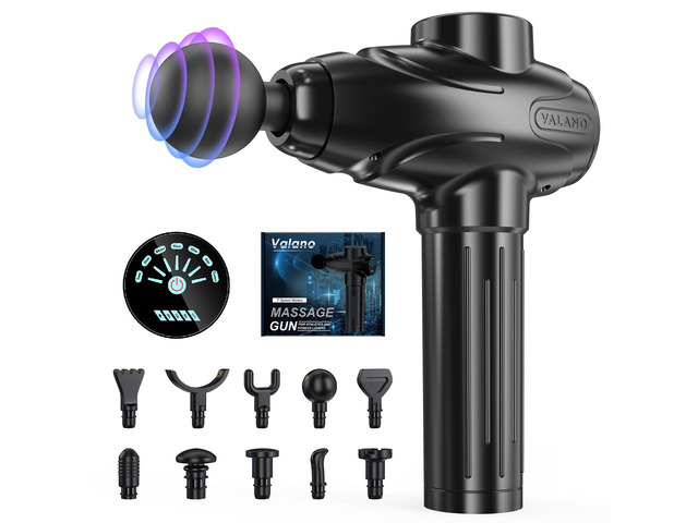 Massage Gun Deep Tissue Portable Percussion Massager with LCD Touch Screen