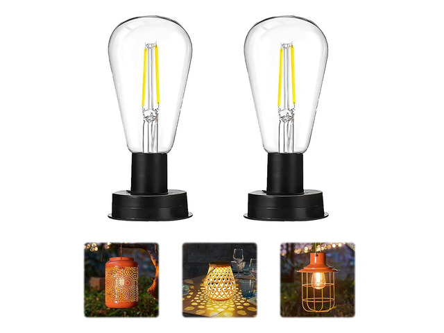2 Pack Solar Light Replacement Top 8.5cm
