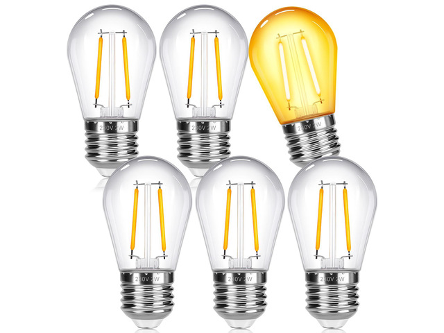 Outdoor String Light Replacement Bulbs 2W E27 S14 220V